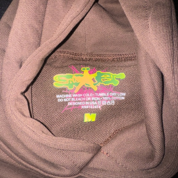 Sp5der Hoodie Brown - Picture 3 of 4
